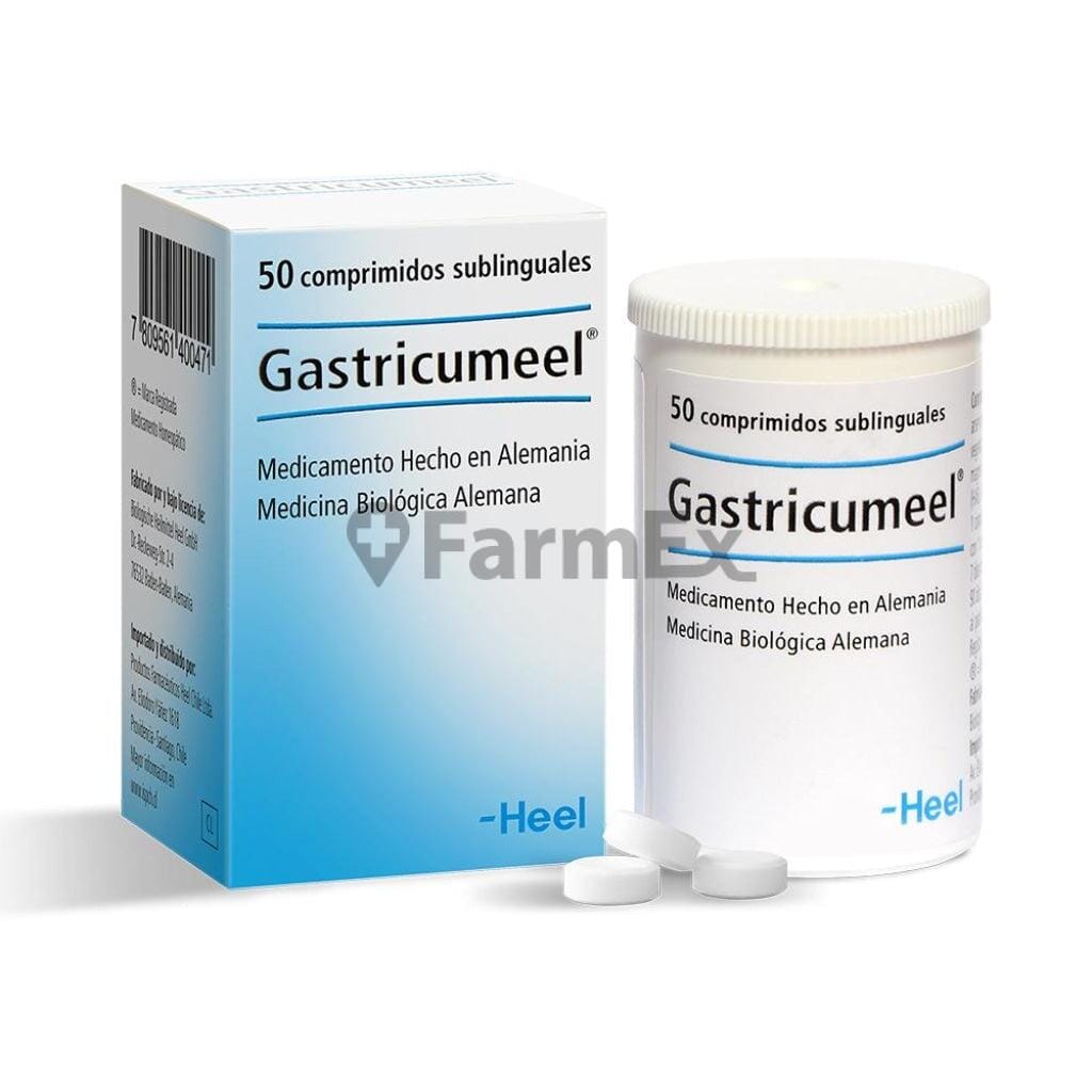 Gastricumeel x 50 comprimidos Farmex-Fonasa-Persistente